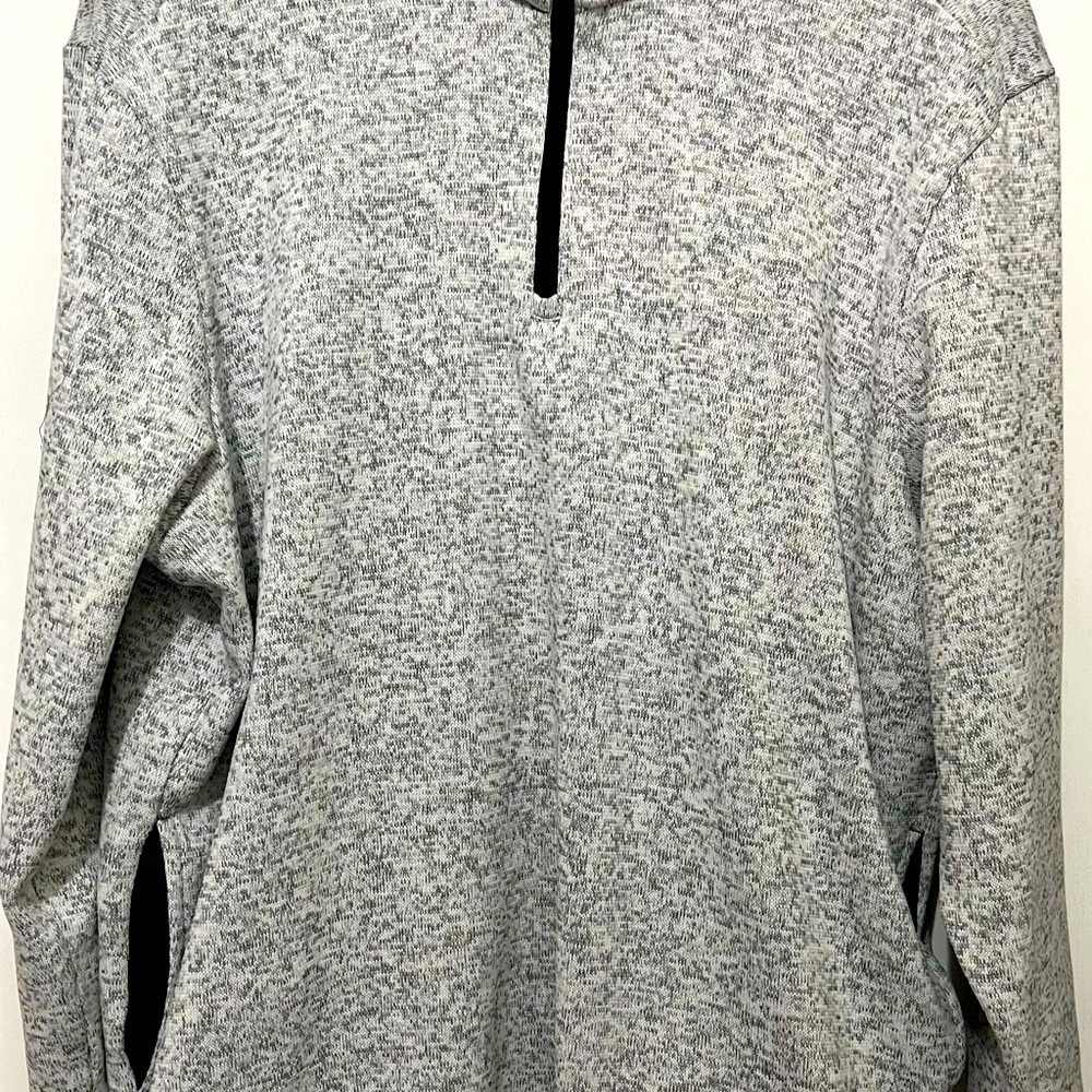 NWOT PGA Tour Men's Gray Pullover Sweatshirt With Sweater Like Weave - XXL
